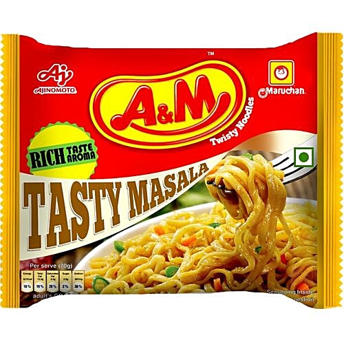 A&M Noodles - Tasty Masala, 70 g (Buy 2 Get 1 free) 