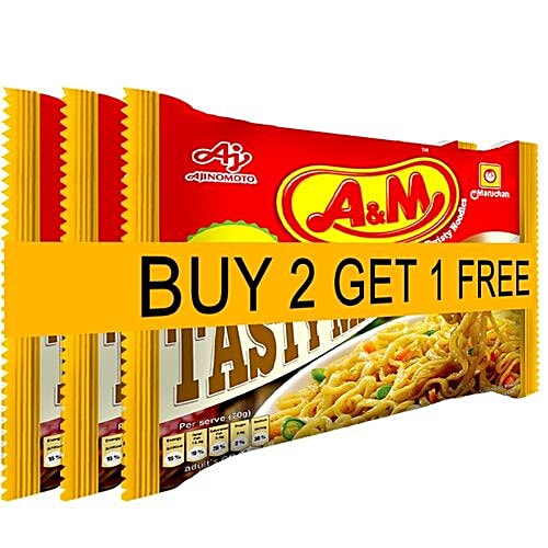 A&M Noodles - Tasty Masala, 70 g (Buy 2 Get 1 free) 