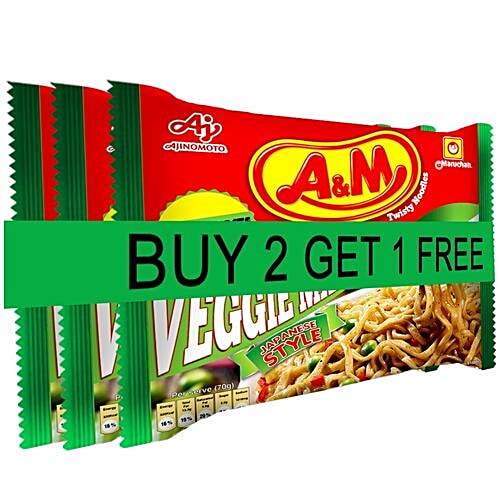 A&M Veggie - Tasty Masala, 70 g (Buy 2 Get 1 Free) 