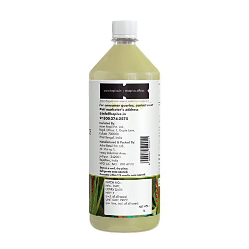 Kapiva Thar Aloe Vera Juice, 1 L  No Artificial Colours, No Added Sugar