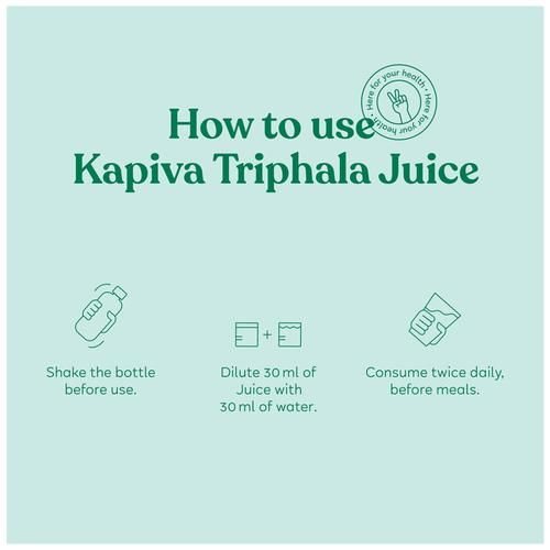 Kapiva Triphala Juice, 1 L  No Artificial Colours, No Added Sugar