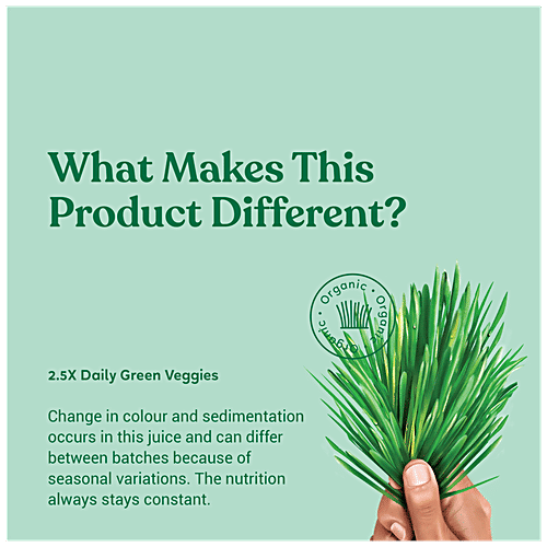 Kapiva Wheatgrass Juice - Helps Detoxify The Liver & Cleanses Digestive System, 1 L  No Artificial Colours, No Added Sugar