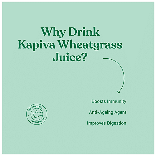 Kapiva Wheatgrass Juice - Helps Detoxify The Liver & Cleanses Digestive System, 1 L  No Artificial Colours, No Added Sugar