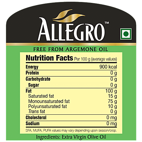 Allegro Olive Oil - Extra Virgin, 1 L  