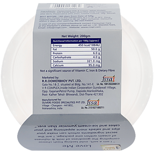 RRO DAIRY American Style Cream Cheese - Plain, 200 g  Goodness of Milk