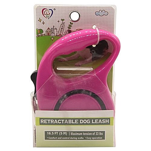 Buy Dp Retractable Dog Leash Pink 5 M Online At Best Price of Rs 379