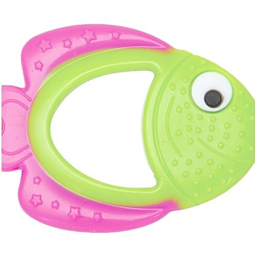 Mee Mee Teether Silicone Multi Textured Green And Pink