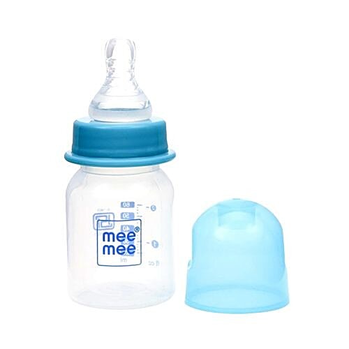 Mee Mee Baby Feeding Bottle - Eazy Flo, Premium, Blue, 60 ml (Pack of 1) 