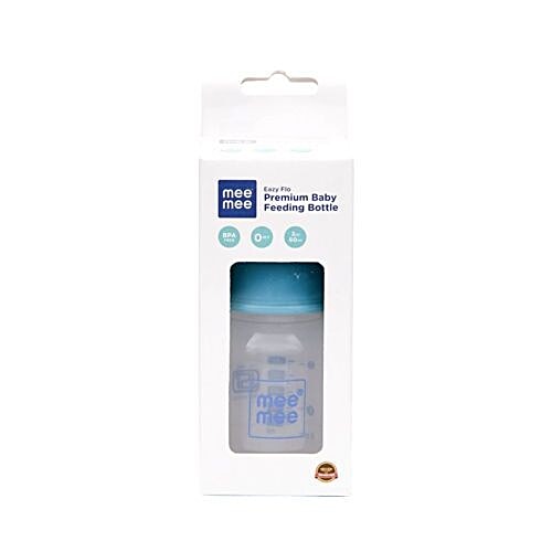 Mee Mee Baby Feeding Bottle - Eazy Flo, Premium, Blue, 60 ml (Pack of 1) 