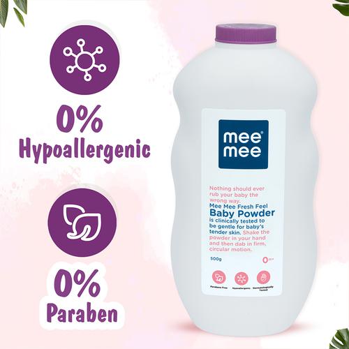 Mee Mee Baby Powder - Fresh Feel, 500 g  