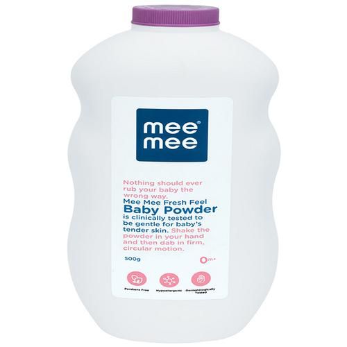 Mee Mee Baby Powder - Fresh Feel, 500 g  