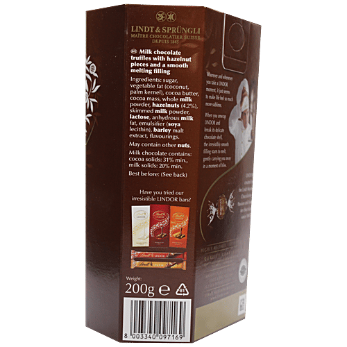 Buy Lindt Lindor Hazelnut Milk Chocolate Truffles Smooth, Creamy