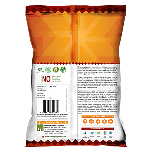 Dhampur Green Natural Brown Sugar - Dememrara, 1 Kg  
