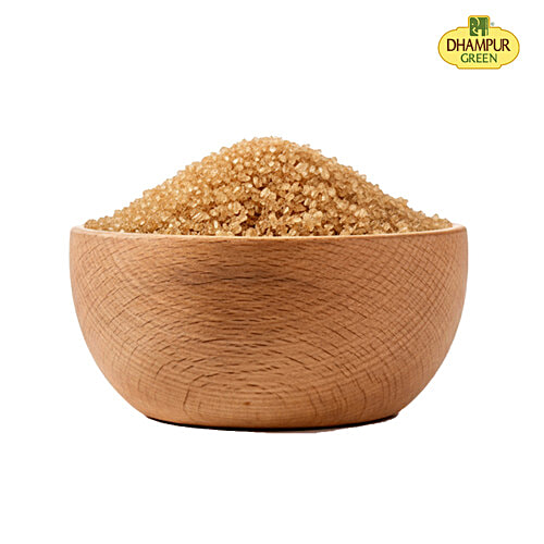 Dhampur Green Natural Brown Sugar/Cheeni - Dememrara, 1 kg No Preservatives, No Chemicals