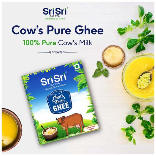 Sri Sri Tattva Cows Ghee/Tuppa, 500 ml  
