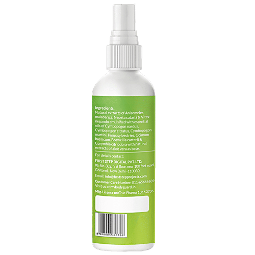 Bodyguard Herbal Mosquito Repellent Spray for Babies -  | With Goodness Of Essential Oils And Aloe Vera Extracts, 100 ml  Natural Oils
 Aloe Vera Extracts