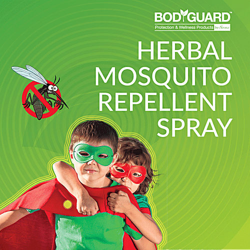 Bodyguard Herbal Mosquito Repellent Spray for Babies -  | With Goodness Of Essential Oils And Aloe Vera Extracts, 100 ml  Natural Oils
 Aloe Vera Extracts