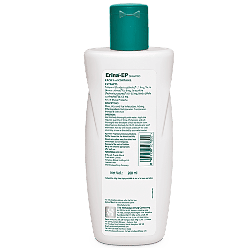 Himalaya Pet Care Shampoo - Erina-Ep, 200 ml  