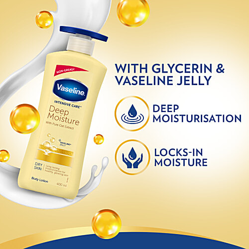 Buy Vaseline Body Lotion Intensive Care Deep Restore 400 Ml Online At Best Price of Rs 201