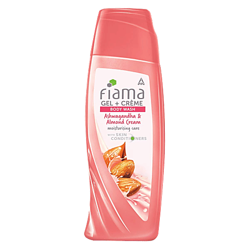 Fiama Gel + Creme Body Wash - Ashwagandha & Almond Cream, 200 ml With Skin Conditioners