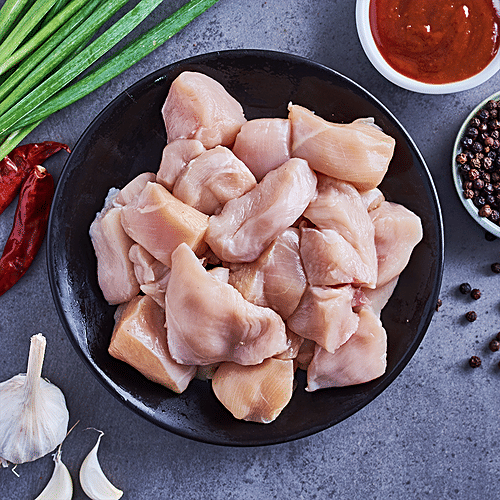 fresho! Chilli Chicken Boneless Pieces, 250 g (7-9 pcs) Fresh & Succulent