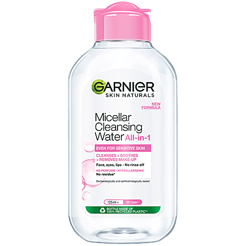Garnier All-in-1 Micellar Cleansing Water, 125 ml No Paraben, No Alcohol, No Perfume