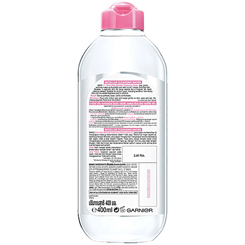 Garnier All-in-1 Micellar Cleansing Water, 400 ml  No Paraben, No Alcohol, No Perfume