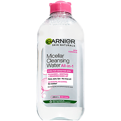 Garnier All-in-1 Micellar Cleansing Water, 400 ml  No Paraben, No Alcohol, No Perfume
