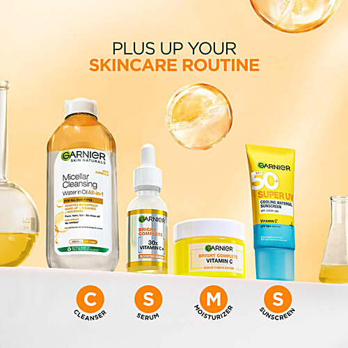 Garnier Oil infused Cleansing Water - Waterproof Makeup Remover For All Skin Types, 400 ml  