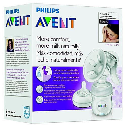 Buy Avent Breast Pump Manual, Natural Comfort 1 pc Online at Best