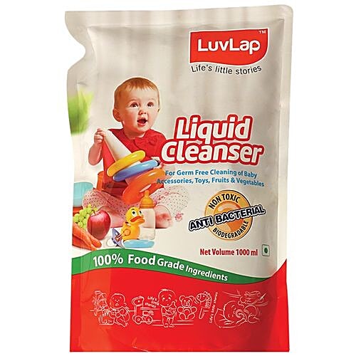 LuvLap Liquid Cleanser - Refill Pack, Anti-Bacterial, 1 L  Anti-bacterial