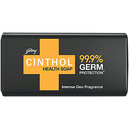 Cinthol Health Intense Deo Fragrance Bath Soap, 99.9% Germ Protection, 40 g  99.9% Germ Protection