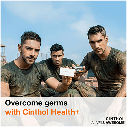 Cinthol Health Intense Deo Fragrance Bath Soap, 99.9% Germ Protection, 40 g  99.9% Germ Protection