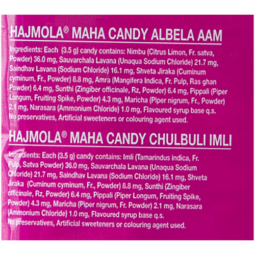 Dabur Hajmola Chulbuli Imli & Albela Aam Maha Candy, 130 pcs Jar 