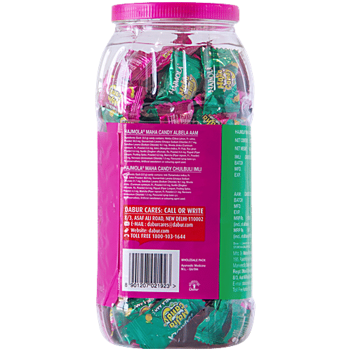 Dabur Hajmola Chulbuli Imli & Albela Aam Maha Candy, 130 pcs Jar 