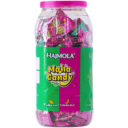 Dabur Hajmola Chulbuli Imli & Albela Aam Maha Candy, 130 pcs Jar 