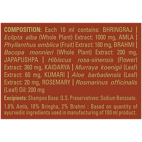 Indulekha Bringha Hairfall Control Shampoo, 180 ml  Proprietary Ayurvedic Medicine