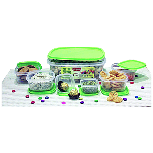 Buy Princeware Container Set Assorted Colour 7 pcs Online at Best