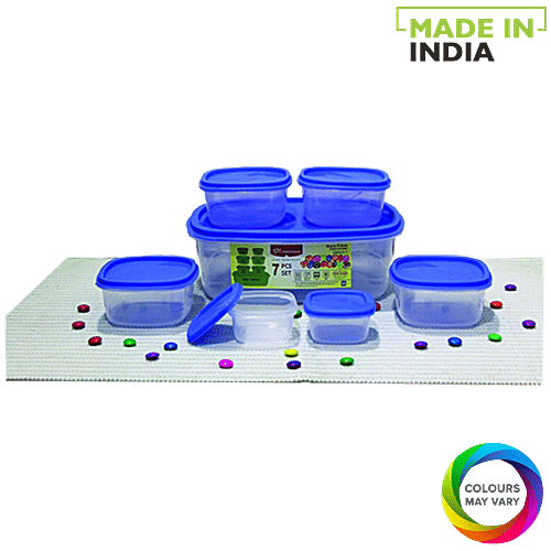 Buy Princeware Container Set Assorted Colour 7 pcs Online at Best
