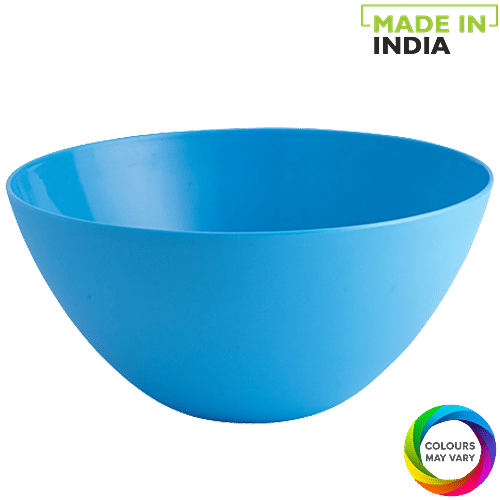 All Time Mixing Bowl - Assorted Colour, Plastic, Plain, Oval, 1.5 L 100% Food Grade