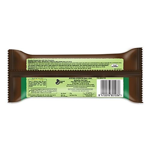Nature Valley Crunchy Granola Bar - Oats & Dark Chocolate, 42 g  Made with Wholegrain Oats