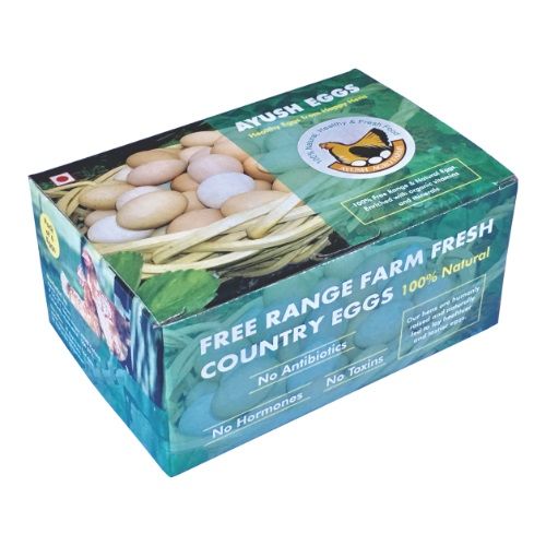 Ayush Eggs Eggs - Free range, 6 pcs  Farm Fresh, No Antibiotics, No Hormones