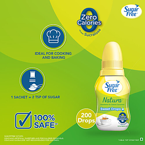 Sugar Free Natura Sweet Drops - Zero Calories, 10 ml Bottle Safe, Scientifically Proven & Tested