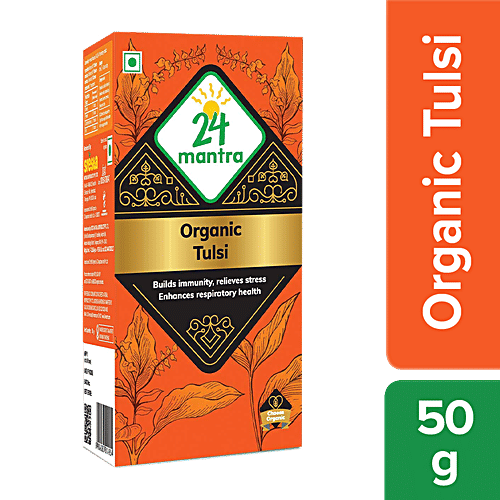 24 Mantra Organic Tulsi Tea, 50 g  