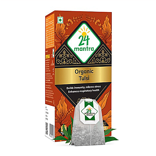 24 Mantra Organic Tulsi Bags, 85 g (25 Bags x 3.4 g each) 