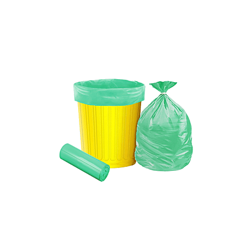Home Mate Compostable Garbage Bag - Green, 19 X 21, 15 pcs  50 Micron