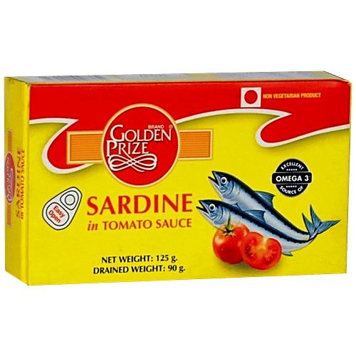 Golden Prize Canned Sardine - in Tomato Sauce, 125 g Excellent Source of Omega-3