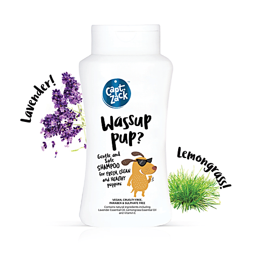 Captain Zack Wassup Pup Sulphate Free Puppy Shampoo, 200 ml  
