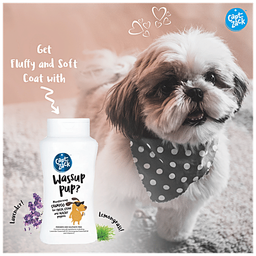 Captain Zack Wassup Pup Sulphate Free Puppy Shampoo, 200 ml  
