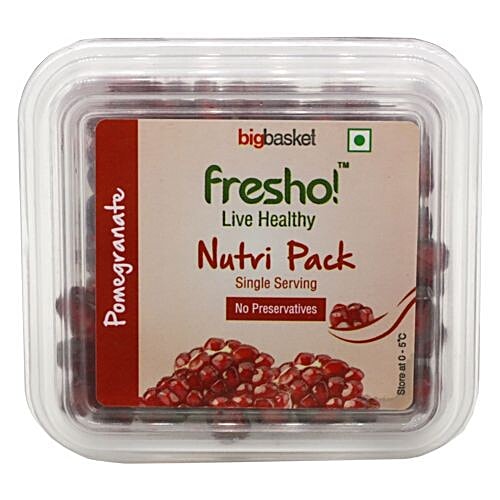 Fresho Pomegranate - Single Serve, Peeled, 80 g  